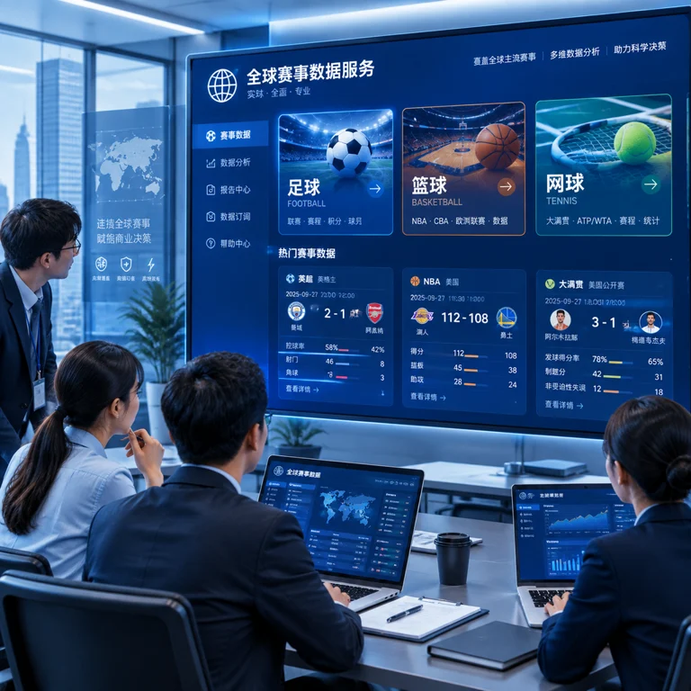 企业客户评估赛事数据服务的流程示意图